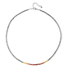 Collier en argent et Hématite argentée