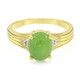 Bague en argent et Chrysoprase impériale