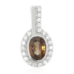 Pendentif en argent et Zircon cannelle