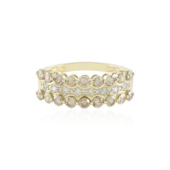 Bague en or et Diamant champagne I2 (de Melo)