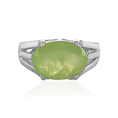Bague en argent et Préhnite