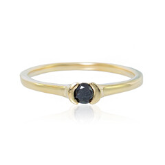 Bague en or et Diamant noir