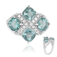Bague en argent et Fluorite d'Esperanza