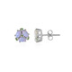 Boucles d'oreilles en argent et Opale d'Australie