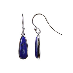 Boucles d'oreilles en argent et Lapis-Lazuli