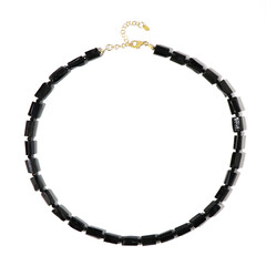 Collier en argent et Tourmaline noire