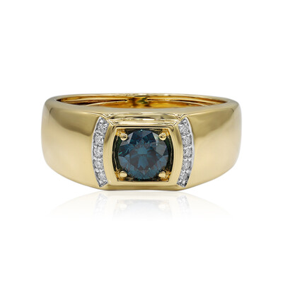Bague en or et Diamant VS1 bleu (Annette)