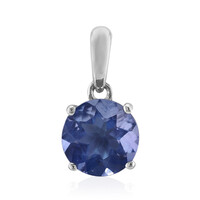 Pendentif en argent et Fluorite à couleur changeante
