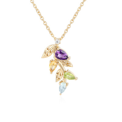 Collier en argent et Améthyste de Zambie