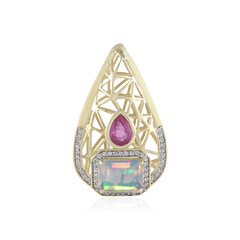Pendentif en or et Opale Welo (Ornaments by de Melo)