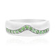 Bague en argent et Grenat Tsavorite du Kenya