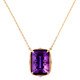 Collier en or et Améthyste de Zambie (de Melo)