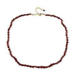 Collier en argent et Grenat du Mozambique (Adela Silber)