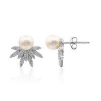 Boucles d'oreilles en argent et Perle de culture d'eau douce
