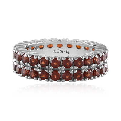 Bague en argent et Grenat du Mozambique