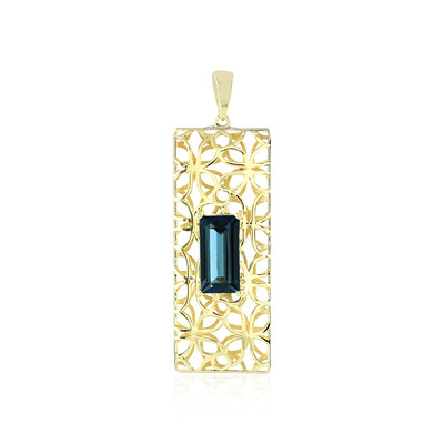 Pendentif en or et Topaze bleu de Londres (Ornaments by de Melo)
