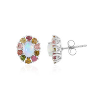 Boucles d'oreilles en argent et Opale Welo