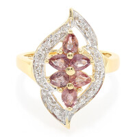 Bague en or et Saphir Padparadscha non chauffé (AMAYANI)