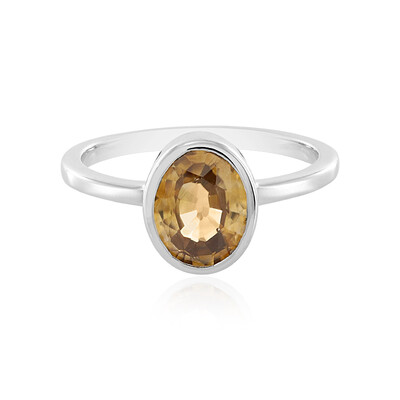 Bague en argent et Zircon mandarine