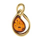 Pendentif en argent et Ambre baltique (dagen)