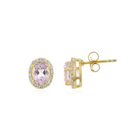 Boucles d'oreilles en argent et Kunzite