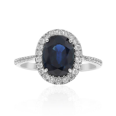 Bague en or et Saphir bleu (Estée Collection)