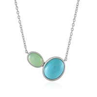 Collier en argent et Turquoise Sleeping Beauty (KM by Juwelo)