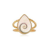 Bague en argent et Œil de Shiva (Bali Barong)