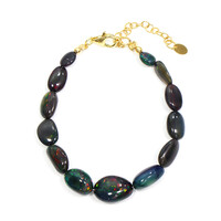 Bracelet en argent et Opale Mezezo