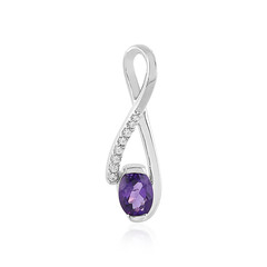 Pendentif en argent et Améthyste de Sibérie