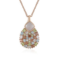 Collier en argent et Pierre de Lune blanche (KM by Juwelo)