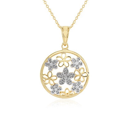 Collier en argent et Diamant chocolat I3