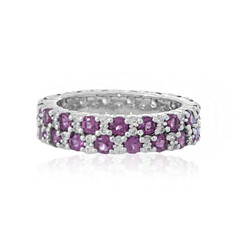 Bague en argent et Grenat Rhodolite