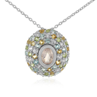 Collier en argent et Quartz rose