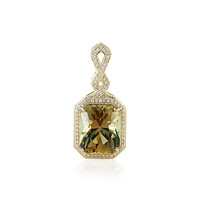 Pendentif en or et Pierre du Soleil de l’Orégon (AMAYANI)