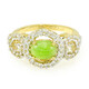 Bague en argent et Chrysoprase impériale