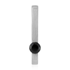 Pendentif en argent et Spinelle noir