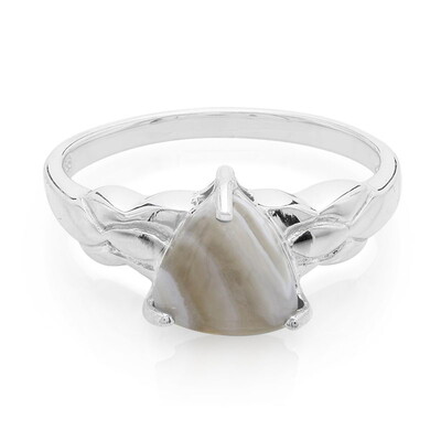 Bague en argent et Agate du Botswana