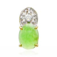 Pendentif en argent et Chrysoprase impériale