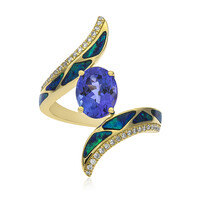 Bague en or et Tanzanite AAA (CIRARI)
