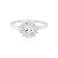 Bague en argent et Topaze blanche