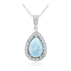 Collier en argent et Larimar