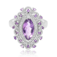 Bague en argent et Améthyste