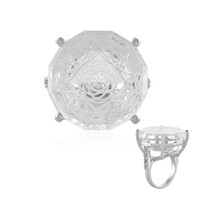 Bague en argent et Quartz blanc