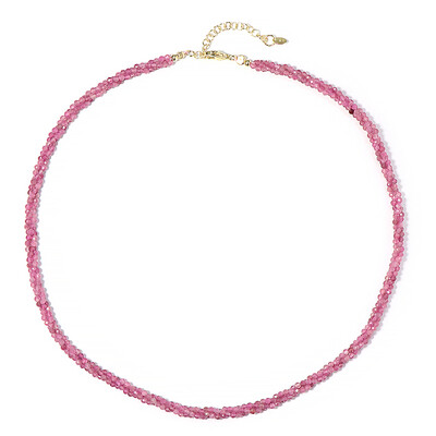 Collier en argent et Tourmaline rose