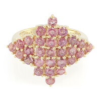 Bague en or et Saphir Padparadscha non chauffé (AMAYANI)