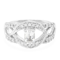 Bague en argent et Béryl de l'Himalaya