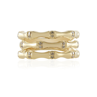 Bague en or et Diamant champagne I2 (de Melo)