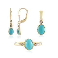 Parure en argent et Turquoise Sleeping Beauty (Faszination Türkis)