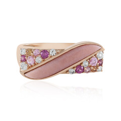 Bague en argent et Opale rose (KM by Juwelo)